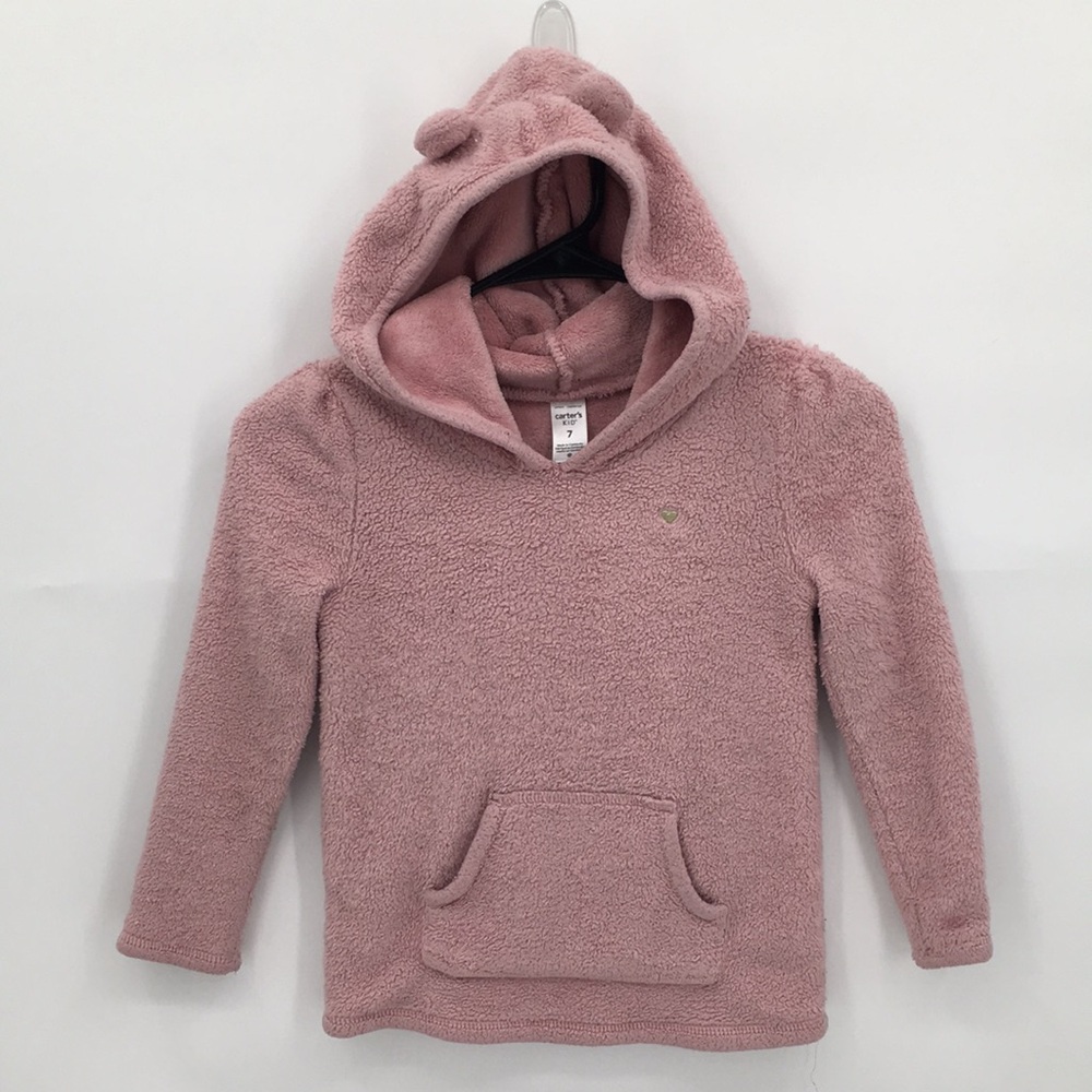 Carter’s kid Soft Pink Kids Fleece Hoodie 7